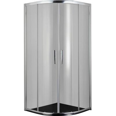 Runddusche, Chromfarben, Metall, Glas, 90x200x90 cm, Badezimmer, Baden & Duschen, Duschkabinen Runddusche, Chromfarben, Metall, Glas, 90x200x90 cm, Badezimmer, Baden & Duschen, Duschkabinen