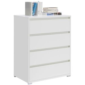Carryhome Modell - Weiße Aufbewahrungs- schrank - 4 Schubladen - 80x103x48 cm Carryhome Modell - Weiße Aufbewahrungs- schrank - 4 Schubladen - 80x103x48 cm