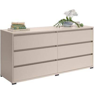 Carryhome Sideboard, Kaschmir, Kunststoff, 6 Schublade(n) Schubladen, 160.1x78.9x48 cm, Kleinmöbel, Kommoden, Sideboards Carryhome Sideboard, Kaschmir, Kunststoff, 6 Schublade(n) Schubladen, 160.1x78.9x48 cm, Kleinmöbel, Kommoden, Sideboards