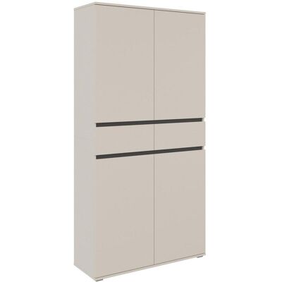 Xora Mehrzweckschrank, Anthrazit, Kaschmir, Kunststoff, 8 Fächer, 2 Schublade(n) Schubladen, 100x200x37 cm, stehend, Waschküche, Mehrzweckschränke Xora Mehrzweckschrank, Anthrazit, Kaschmir, Kunststoff, 8 Fächer, 2 Schublade(n) Schubladen, 100x200x37 cm, stehend, Waschküche, Mehrzweckschränke
