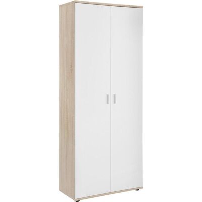 Xora Schuhschrank Weiß Eiche - Schuhaufbewahrung, 2 Türen, 5 Regale Xora Schuhschrank Weiß Eiche - Schuhaufbewahrung, 2 Türen, 5 Regale