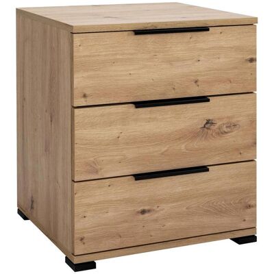 Carryhome Nachtkästchen, Eiche Artisan, Kunststoff, 3 Schublade(n) Schubladen, 50x56x38 cm, Schlafzimmer, Nachtkästchen Carryhome Nachtkästchen, Eiche Artisan, Kunststoff, 3 Schublade(n) Schubladen, 50x56x38 cm, Schlafzimmer, Nachtkästchen