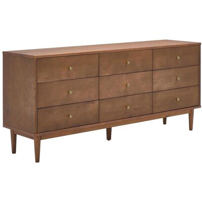 Mid.you Sideboard, Walnussfarben, Holz, Holzwerkstoff, Eiche, furniert, massiv, 9 Schublade(n) Schubladen, 148x74x40 cm, Holzmöbel, Kommoden Holz, Sideboards Holz Mid.you Sideboard, Walnussfarben, Holz, Holzwerkstoff, Eiche, furniert, massiv, 9 Schublade(n) Schubladen, 148x74x40 cm, Holzmöbel, Kommoden Holz, Sideboards Holz