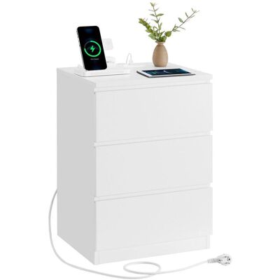 Boxxx Nachtkästchen, Weiß, Holzwerkstoff, 3 Schublade(n) Schubladen, 40x59x35 cm, Schlafzimmer, Nachtkästchen Boxxx Nachtkästchen, Weiß, Holzwerkstoff, 3 Schublade(n) Schubladen, 40x59x35 cm, Schlafzimmer, Nachtkästchen