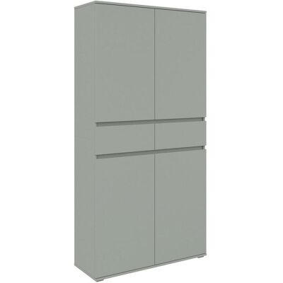 Xora Mehrzweckschrank, Salbeigrün, Kunststoff, 8 Fächer, 2 Schublade(n) Schubladen, 100x200x37 cm, stehend, Waschküche, Mehrzweckschränke Xora Mehrzweckschrank, Salbeigrün, Kunststoff, 8 Fächer, 2 Schublade(n) Schubladen, 100x200x37 cm, stehend, Waschküche, Mehrzweckschränke