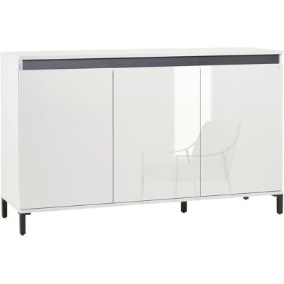 Xora - Široká komoda - Weiß - Hochglanz - Dresser Xora - Široká komoda - Weiß - Hochglanz - Dresser