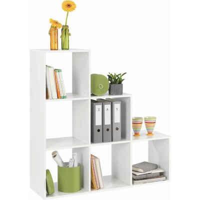 Boxxx Regalelement, Weiß, Holzwerkstoff, 112x114x35 cm, Made in EU, Wohnzimmer, Regale, Bücherregale Boxxx Regalelement, Weiß, Holzwerkstoff, 112x114x35 cm, Made in EU, Wohnzimmer, Regale, Bücherregale
