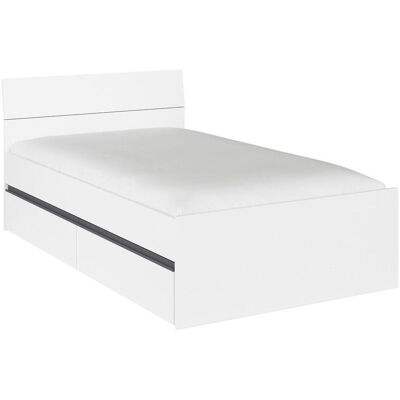 Xora Bett, Grau, Weiß, Holzwerkstoff, 120x200 cm, Blauer Engel, Goldenes M, Made in Germany, Lattenrosthöhe individuell einstellbar, in verschiedenen Größen erhältlich, Schlafzimmer, Komplette Schlafzimmer und Serien, Schlafzimmerserien Xora Bett, Grau, Weiß, Holzwerkstoff, 120x200 cm, Blauer Engel, Goldenes M, Made in Germany, Lattenrosthöhe individuell einstellbar, in verschiedenen Größen erhältlich, Schlafzimmer, Komplette Schlafzimmer und Serien, Schlafzimmerserien