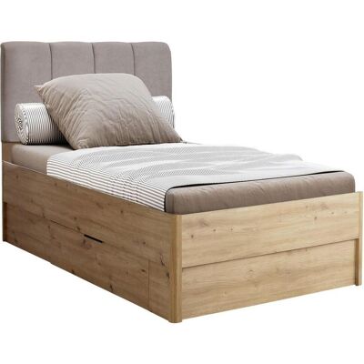 Carryhome Stauraumbett, Eiche Artisan, Holzwerkstoff, 2 Schublade(n) Schubladen, 90x200 cm, Babymöbel & Kindermöbel, Kinderzimmer & Jugendzimmer, Kinderbetten, Kinderbetten & Jugendbetten Carryhome Stauraumbett, Eiche Artisan, Holzwerkstoff, 2 Schublade(n) Schubladen, 90x200 cm, Babymöbel & Kindermöbel, Kinderzimmer & Jugendzimmer, Kinderbetten, Kinderbetten & Jugendbetten