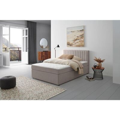 P & B Boxbett, Hellgrau, Holz, Textil, Tanne, H3, 7-Zonen, Höhe ca. 20 cm, 120x200 cm, Holzmöbel, Holzbetten, Boxspringbetten Holz P & B Boxbett, Hellgrau, Holz, Textil, Tanne, H3, 7-Zonen, Höhe ca. 20 cm, 120x200 cm, Holzmöbel, Holzbetten, Boxspringbetten Holz