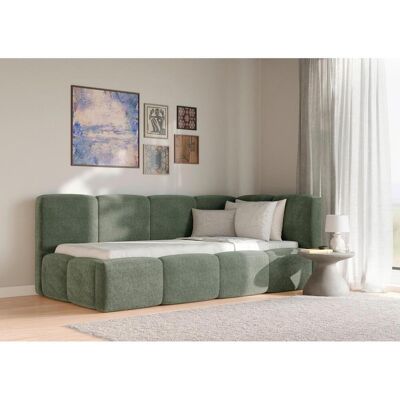 Chameo Polsterbett, Grün, Textil, Birke, Schichtholz, 90x200 cm, Bettkasten, gepolstertes Kopfteil, Stoffauswahl, in verschiedenen Größen erhältlich, Schlafzimmer, Betten, Einzelbetten Chameo Polsterbett, Grün, Textil, Birke, Schichtholz, 90x200 cm, Bettkasten, gepolstertes Kopfteil, Stoffauswahl, in verschiedenen Größen erhältlich, Schlafzimmer, Betten, Einzelbetten