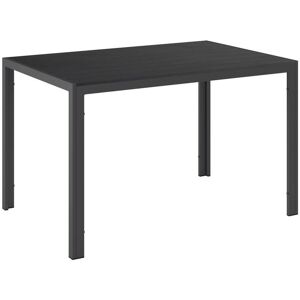 Ambia Garden Gartentisch, Schwarz, Metall, Kunststoff, rechteckig, Flachrohr, 120x74x80 cm, Gartenmöbel, Gartentische, Gartentische Ambia Garden Gartentisch, Schwarz, Metall, Kunststoff, rechteckig, Flachrohr, 120x74x80 cm, Gartenmöbel, Gartentische, Gartentische