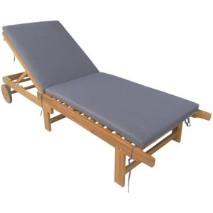 Ambia Garden Gartenliege, Grau, Akaziefarben, Holz, Textil, Akazie, massiv, Füllung: Polyester, 186x32x70 cm, FSC 100%, Auflage, wetterfest, Rückenlehne verstellbar, Holzmöbel, Sitzgelegenheiten Holz, Gartenliegen Holz Ambia Garden Gartenliege, Grau, Akaziefarben, Holz, Textil, Akazie, massiv, Füllung: Polyester, 186x32x70 cm, FSC 100%, Auflage, wetterfest, Rückenlehne verstellbar, Holzmöbel, Sitzgelegenheiten Holz, Gartenliegen Holz