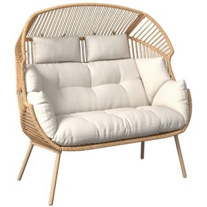 Ambia Garden Gartenmuschel, Naturfarben, Beige, Metall, Kunststoff, Textil, Füllung: Polyester, 146x136x83 cm, UV-beständig, Gartenmöbel, Loungemöbel, Sonneninseln Ambia Garden Gartenmuschel, Naturfarben, Beige, Metall, Kunststoff, Textil, Füllung: Polyester, 146x136x83 cm, UV-beständig, Gartenmöbel, Loungemöbel, Sonneninseln