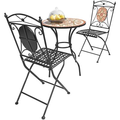 Ambia Garden PL08-1070 3-teilige Gartenmöbel-Set - Schwarz Ambia Garden PL08-1070 3-teilige Gartenmöbel-Set - Schwarz