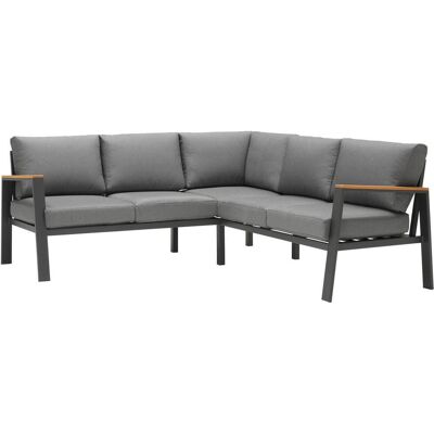 Ambia Garden Loungegarnitur, Anthrazit, Grau, Naturfarben, Holz, Metall, Textil, 12-teilig, Eukalyptusholz, massiv, Füllung: Komfortschaum,Schaumstoff, L-Form, 200x200 cm, Gartenmöbel, Loungemöbel, Loungegarnituren Ambia Garden Loungegarnitur, Anthrazit, Grau, Naturfarben, Holz, Metall, Textil, 12-teilig, Eukalyptusholz, massiv, Füllung: Komfortschaum,Schaumstoff, L-Form, 200x200 cm, Gartenmöbel, Loungemöbel, Loungegarnituren