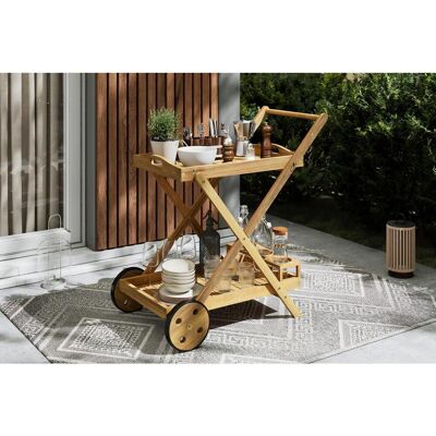 Ambia Garden Garten-Servierwagen, Akaziefarben, Holz, Akazie, teilmassiv,vollmassiv, rechteckig, Rollen, X-Form, 85x90x53 cm, Flaschenfach, abnehmbares Tablett, herausnehmbares Tablett, Gartenmöbel, Gartentische, Garten-Beistelltische Ambia Garden Garten-Servierwagen, Akaziefarben, Holz, Akazie, teilmassiv,vollmassiv, rechteckig, Rollen, X-Form, 85x90x53 cm, Flaschenfach, abnehmbares Tablett, herausnehmbares Tablett, Gartenmöbel, Gartentische, Garten-Beistelltische