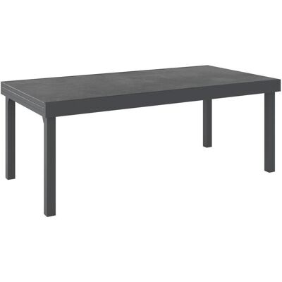 Ambia Garden Gartentisch, Anthrazit, Metall, Kunststoff, rechteckig, eckig, 200x320x75 cm, ausziehbar, Gartenmöbel, Gartentische, Gartentische ausziehbar Ambia Garden Gartentisch, Anthrazit, Metall, Kunststoff, rechteckig, eckig, 200x320x75 cm, ausziehbar, Gartenmöbel, Gartentische, Gartentische ausziehbar
