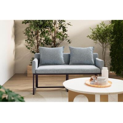 Beldano Gartenbank, Grau, Metall, Textil, Füllung: Komfortschaum, 131x60x73 cm, Fußauswahl, mit Rückenlehne, Gartenmöbel, Gartenbänke, Gartenbänke Beldano Gartenbank, Grau, Metall, Textil, Füllung: Komfortschaum, 131x60x73 cm, Fußauswahl, mit Rückenlehne, Gartenmöbel, Gartenbänke, Gartenbänke