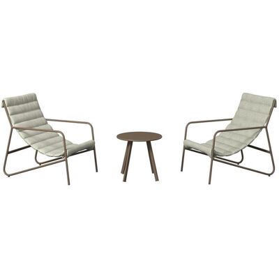 Ambia Garden Gartenset, Braun, Beige, Metall, Textil, 3-teilig, geeignet für Balkon, Gartenmöbel, Gartengarnituren, Gartenmöbel-Sets Ambia Garden Gartenset, Braun, Beige, Metall, Textil, 3-teilig, geeignet für Balkon, Gartenmöbel, Gartengarnituren, Gartenmöbel-Sets