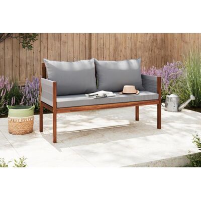Ambia Garden Gartenbank, Grau, Akaziefarben, Holz, Kunststoff, Textil, Akazie, Hartholz, 150x90x60 cm, in verschiedenen Holzarten erhältlich, Gartenmöbel, Gartenbänke, Gartenbänke Ambia Garden Gartenbank, Grau, Akaziefarben, Holz, Kunststoff, Textil, Akazie, Hartholz, 150x90x60 cm, in verschiedenen Holzarten erhältlich, Gartenmöbel, Gartenbänke, Gartenbänke