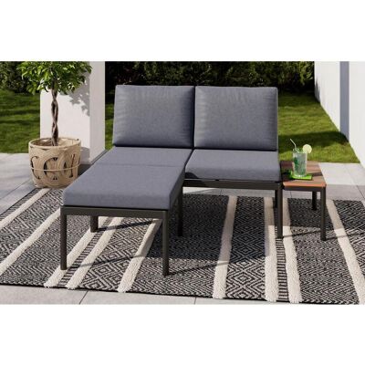 Ambia Garden Loungegarnitur, Naturfarben, Dunkelgrau, Metall, Kunststoff, Textil, 3-teilig, Füllung: Polyester,Schaumstoff, seitenverkehrt montierbar, 134x70x68 cm, wetterbeständig, Gartenmöbel, Loungemöbel, Loungegarnituren Ambia Garden Loungegarnitur, Naturfarben, Dunkelgrau, Metall, Kunststoff, Textil, 3-teilig, Füllung: Polyester,Schaumstoff, seitenverkehrt montierbar, 134x70x68 cm, wetterbeständig, Gartenmöbel, Loungemöbel, Loungegarnituren