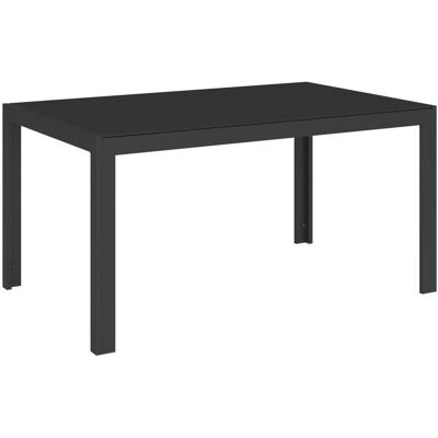 Xora Gartentisch, Anthrazit, Metall, Glas, rechteckig, eckig, 140x90x72 cm, rostfrei, wetterbeständig, Gartenmöbel, Gartentische, Gartentische Xora Gartentisch, Anthrazit, Metall, Glas, rechteckig, eckig, 140x90x72 cm, rostfrei, wetterbeständig, Gartenmöbel, Gartentische, Gartentische