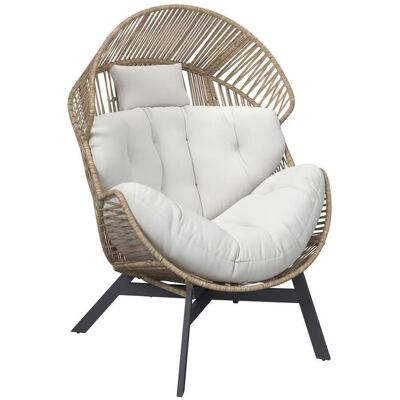 Ambia Garden Loungesessel, Naturfarben, Schwarz, Beige, Metall, Kunststoff, Textil, Füllung: Schaumstoff, eckig, X-Form, 101x140x96 cm, Typenauswahl, Gartenmöbel, Loungemöbel, Lounge-Serien Ambia Garden Loungesessel, Naturfarben, Schwarz, Beige, Metall, Kunststoff, Textil, Füllung: Schaumstoff, eckig, X-Form, 101x140x96 cm, Typenauswahl, Gartenmöbel, Loungemöbel, Lounge-Serien