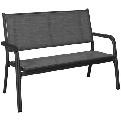 Kettler 2-Sitzer-Bank, Anthrazit, Grau, Metall, Textil, 137.5x97x67 cm, Gartenmöbel, Gartenbänke, Gartenbänke Kettler 2-Sitzer-Bank, Anthrazit, Grau, Metall, Textil, 137.5x97x67 cm, Gartenmöbel, Gartenbänke, Gartenbänke