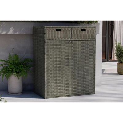 Ambia Garden Gartenkommode, Grau, Metall, Kunststoff, 2 Schublade(n) Schubladen, 55x113x90 cm, Gartenzubehör, Kissenboxen Ambia Garden Gartenkommode, Grau, Metall, Kunststoff, 2 Schublade(n) Schubladen, 55x113x90 cm, Gartenzubehör, Kissenboxen