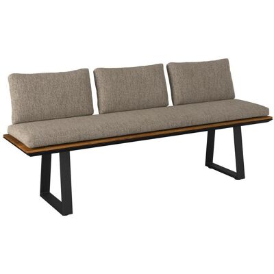 Amatio Gartenbank, Grau, Schwarz, Teakfarben, Holz, Metall, Textil, Recyclingholz, Teakholz, massiv, 200x79x57 cm, Holzmöbel, Sitzgelegenheiten Holz, Holzbänke, Gartenbänke Holz Amatio Gartenbank, Grau, Schwarz, Teakfarben, Holz, Metall, Textil, Recyclingholz, Teakholz, massiv, 200x79x57 cm, Holzmöbel, Sitzgelegenheiten Holz, Holzbänke, Gartenbänke Holz