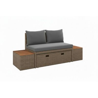 Ambia Garden Loungegarnitur, Braun, Akaziefarben, Holz, Metall, Kunststoff, Textil, Akazie, massiv, Füllung: Polyester,Polyester, 113x72x62.5 cm, Gartenmöbel, Loungemöbel, Loungegarnituren Ambia Garden Loungegarnitur, Braun, Akaziefarben, Holz, Metall, Kunststoff, Textil, Akazie, massiv, Füllung: Polyester,Polyester, 113x72x62.5 cm, Gartenmöbel, Loungemöbel, Loungegarnituren