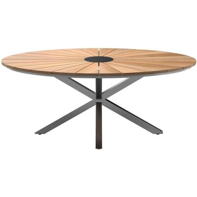 Ambia Garden Gartentisch, Naturfarben, Holz, Metall, Teakholz, oval, eckig, 200x75x120 cm, Holzmöbel, Holztische, Gartentische Holz Ambia Garden Gartentisch, Naturfarben, Holz, Metall, Teakholz, oval, eckig, 200x75x120 cm, Holzmöbel, Holztische, Gartentische Holz