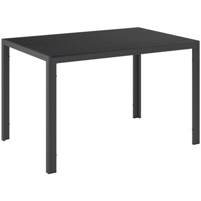 Ambia Garden Gartentisch, Schwarz, Metall, Kunststoff, rechteckig, Flachrohr, 120x74x80 cm, Gartenmöbel, Gartentische, Gartentische Ambia Garden Gartentisch, Schwarz, Metall, Kunststoff, rechteckig, Flachrohr, 120x74x80 cm, Gartenmöbel, Gartentische, Gartentische