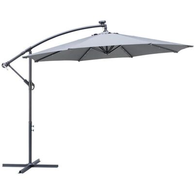 Ambia Garden Ampelschirm, Anthrazit, Dunkelgrau, Textil, 245 cm, Sonnenschutz, Sonnenschirme Ambia Garden Ampelschirm, Anthrazit, Dunkelgrau, Textil, 245 cm, Sonnenschutz, Sonnenschirme