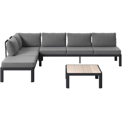 Ambia Garden Loungegarnitur, Grau, Naturfarben, Dunkelgrau, Metall, Kunststoff, Textil, Füllung: Polyester,Schaumstoff, L-Form, einzeln stellbar, 300x222 cm, rostfrei, wetterbeständig, Gartenmöbel, Loungemöbel, Loungegarnituren Ambia Garden Loungegarnitur, Grau, Naturfarben, Dunkelgrau, Metall, Kunststoff, Textil, Füllung: Polyester,Schaumstoff, L-Form, einzeln stellbar, 300x222 cm, rostfrei, wetterbeständig, Gartenmöbel, Loungemöbel, Loungegarnituren