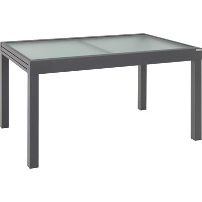 Ambia Garden Gartentisch, Anthrazit, Metall, Glas, rechteckig, eckig, 90x75x135-270 cm, ausziehbar, Gartenmöbel, Gartentische, Gartentische ausziehbar Ambia Garden Gartentisch, Anthrazit, Metall, Glas, rechteckig, eckig, 90x75x135-270 cm, ausziehbar, Gartenmöbel, Gartentische, Gartentische ausziehbar