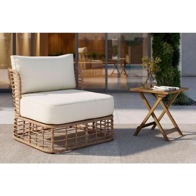 Ambia Garden Garten-Relaxsessel, Beige, Metall, Kunststoff, Textil, 81x71x88 cm, Gartenmöbel, Gartenliegen, Liegestühle Ambia Garden Garten-Relaxsessel, Beige, Metall, Kunststoff, Textil, 81x71x88 cm, Gartenmöbel, Gartenliegen, Liegestühle