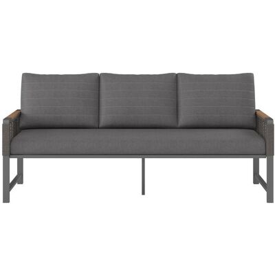 Ambia Garden Loungesofa, Naturfarben, Dunkelgrau, Metall, Kunststoff, Textil, Füllung: Polyester,Schaumstoff, Polyester, einzeln stellbar, 72x176 cm, Gartenmöbel, Loungemöbel, Lounge-Serien Ambia Garden Loungesofa, Naturfarben, Dunkelgrau, Metall, Kunststoff, Textil, Füllung: Polyester,Schaumstoff, Polyester, einzeln stellbar, 72x176 cm, Gartenmöbel, Loungemöbel, Lounge-Serien