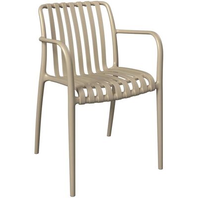 Ambia Garden Stapelsessel, Beige, Kunststoff, Rundrohr, 55x81x57 cm, stapelbar, inklusive Armlehnen, Gartenmöbel, Balkonmöbel, Balkonstühle Ambia Garden Stapelsessel, Beige, Kunststoff, Rundrohr, 55x81x57 cm, stapelbar, inklusive Armlehnen, Gartenmöbel, Balkonmöbel, Balkonstühle