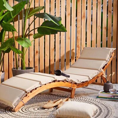Ambia Garden Gartenliege, Akaziefarben, Beige, Holz, Kunststoff, Akazie, vollmassiv, Füllung: Schaumstoff, 170x55x54 cm, Holzmöbel, Sitzgelegenheiten Holz, Gartenliegen Holz Ambia Garden Gartenliege, Akaziefarben, Beige, Holz, Kunststoff, Akazie, vollmassiv, Füllung: Schaumstoff, 170x55x54 cm, Holzmöbel, Sitzgelegenheiten Holz, Gartenliegen Holz