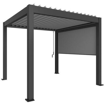 Biohort Pavillon-Rollo, Dunkelgrau, Metall, Kunststoff, 235x10x272 cm, Sonnenschutz, Pavillons Biohort Pavillon-Rollo, Dunkelgrau, Metall, Kunststoff, 235x10x272 cm, Sonnenschutz, Pavillons