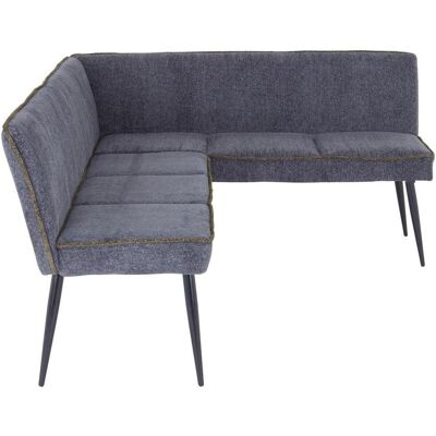Mid.you Eckbank, Grün, Hellgrau, Metall, Textil, L-Form, 194x154 cm, Esszimmer, Bänke, Eckbänke Mid.you Eckbank, Grün, Hellgrau, Metall, Textil, L-Form, 194x154 cm, Esszimmer, Bänke, Eckbänke