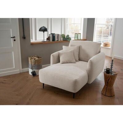 P & B Xxl-Sessel, Beige, Metall, Uni, Füllung: Schaumstoff,Schaumstoff, 112x95x158 cm, Made in EU, Wohnzimmer, Sessel, XXL-Sessel P & B Xxl-Sessel, Beige, Metall, Uni, Füllung: Schaumstoff,Schaumstoff, 112x95x158 cm, Made in EU, Wohnzimmer, Sessel, XXL-Sessel