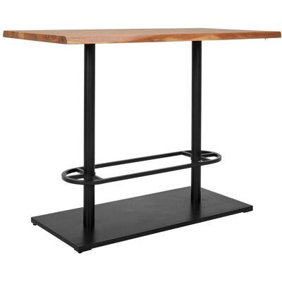 Linea Natura Bartisch, Schwarz, Akaziefarben, Holz, Metall, Akazie, vollmassiv, Holz, rechteckig, Säule, Bodenplatte, 75x105x140 cm, Esszimmer, Esstische, Stehtische Linea Natura Bartisch, Schwarz, Akaziefarben, Holz, Metall, Akazie, vollmassiv, Holz, rechteckig, Säule, Bodenplatte, 75x105x140 cm, Esszimmer, Esstische, Stehtische