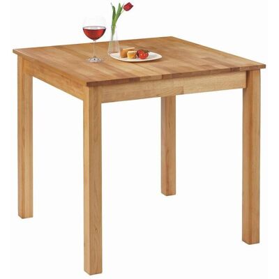 Carryhome Esstisch, Buchefarben, Holz, Kernbuche, massiv, quadratisch, eckig, 80x75x80 cm, Holzmöbel, Holztische, Esstische Holz, Massivholztische Carryhome Esstisch, Buchefarben, Holz, Kernbuche, massiv, quadratisch, eckig, 80x75x80 cm, Holzmöbel, Holztische, Esstische Holz, Massivholztische