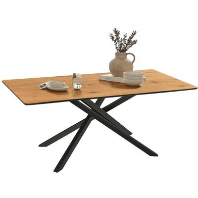 Carryhome Esstisch, Eichefarben, Metall, Holzwerkstoff, rechteckig, eckig, Flachrohr, 90x75x180 cm, Variantenauswahl, Esszimmer, Esstische, Esstische Carryhome Esstisch, Eichefarben, Metall, Holzwerkstoff, rechteckig, eckig, Flachrohr, 90x75x180 cm, Variantenauswahl, Esszimmer, Esstische, Esstische