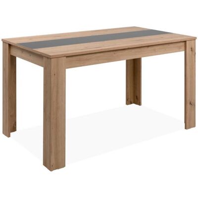 Mid.you Esstisch, Anthrazit, Eiche Artisan, Holzwerkstoff, rechteckig, eckig, 80x74x138 cm, Esszimmer, Esstische, Esstische Mid.you Esstisch, Anthrazit, Eiche Artisan, Holzwerkstoff, rechteckig, eckig, 80x74x138 cm, Esszimmer, Esstische, Esstische