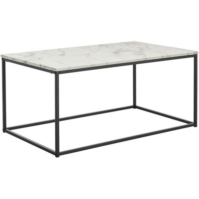 Mid.you Couchtisch, Schwarz, Weiß, Metall, Holzwerkstoff, Marmoroptik, rechteckig, Flachrohr, 60x45x100 cm, Wohnzimmer, Wohnzimmertische, Couchtische, Couchtische eckig Mid.you Couchtisch, Schwarz, Weiß, Metall, Holzwerkstoff, Marmoroptik, rechteckig, Flachrohr, 60x45x100 cm, Wohnzimmer, Wohnzimmertische, Couchtische, Couchtische eckig