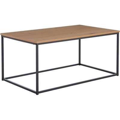 Mid.you Couchtisch, Schwarz, Eichefarben, Metall, Holzwerkstoff, rechteckig, Flachrohr, 60x45x100 cm, Wohnzimmer, Wohnzimmertische, Couchtische, Couchtische eckig Mid.you Couchtisch, Schwarz, Eichefarben, Metall, Holzwerkstoff, rechteckig, Flachrohr, 60x45x100 cm, Wohnzimmer, Wohnzimmertische, Couchtische, Couchtische eckig